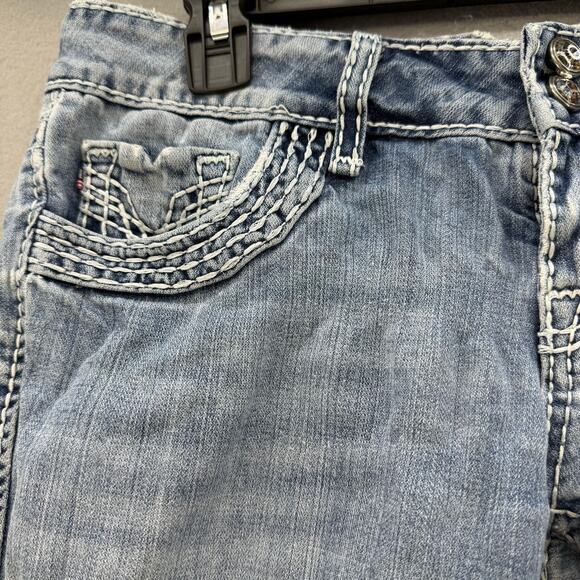 Vigoss Jeans Women's 3/4x33 Light Blue Chelsea Slim Boot Cut Western Preppy - Picture 5 of 15